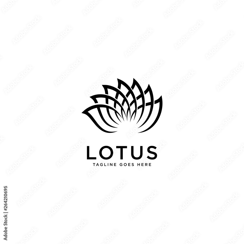 Lotus logo template, vector illustration - Vector Lotus logo template, vector illustration - Vector