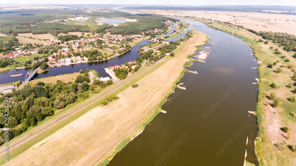 Fototapeta premium Der Fluss die Oder