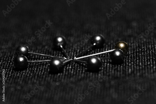 Black pin