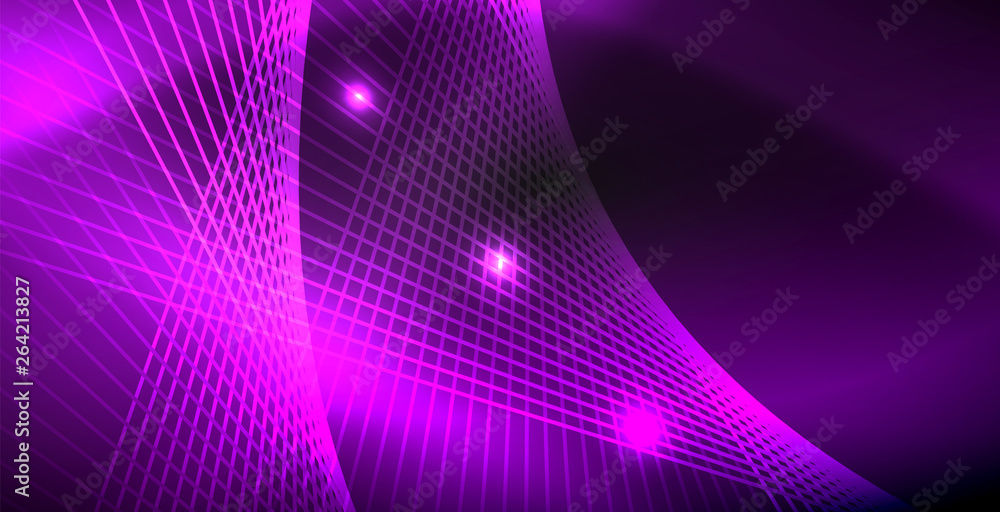 Neon color abstract lines Neon color abstract lines