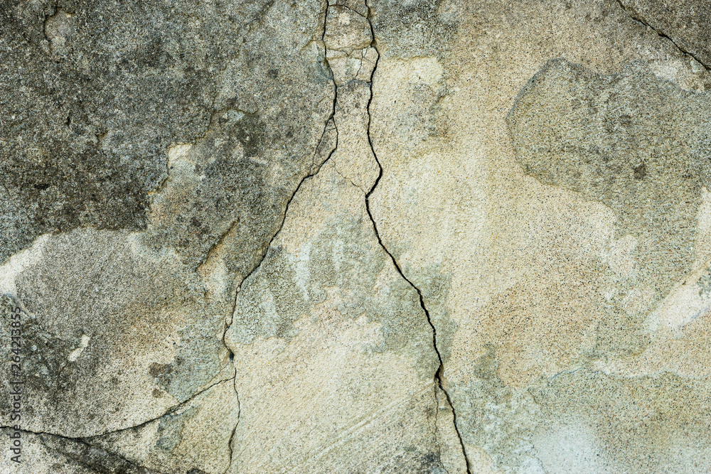 Obraz premium Cracked concrete texture. Close up background. Abstract art.