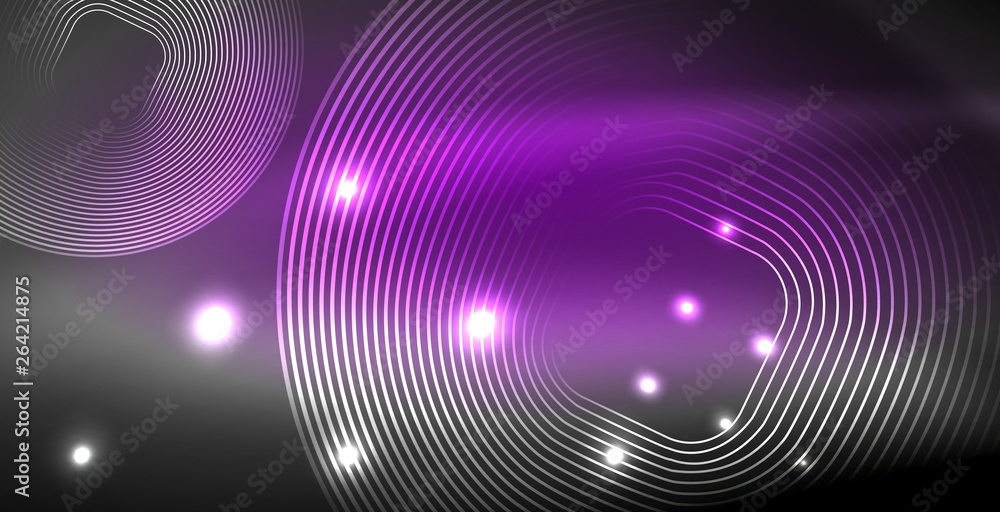 Glowing shiny neon colors with abstract lines, modern background Glowing shiny neon colors with abstract lines, modern background