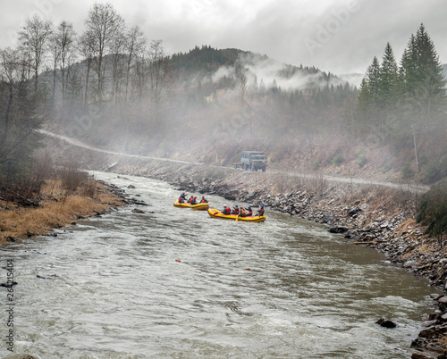 rafting on the Black Cheremosh river