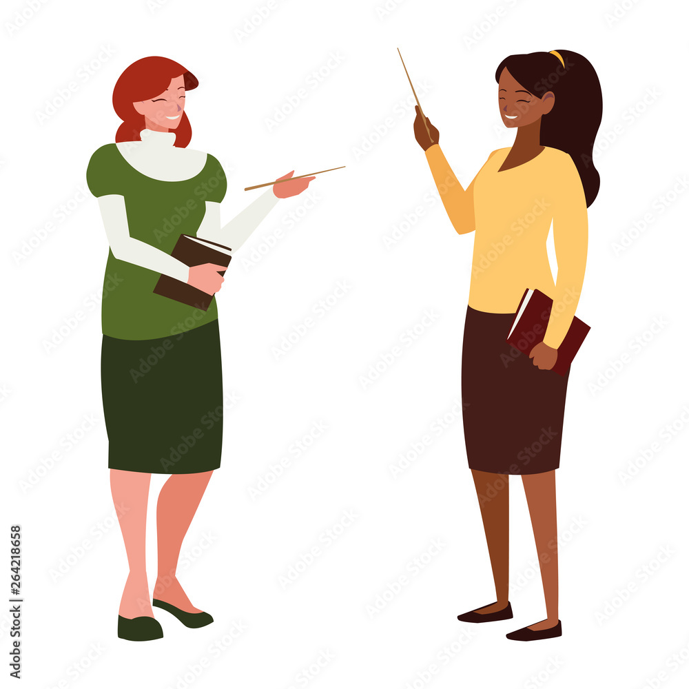 interracial female teachers with textbooks characters interracial female teachers with textbooks characters
