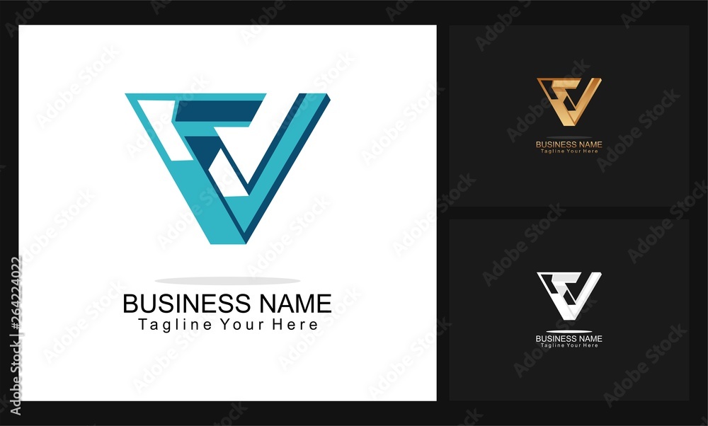 letter v concept design logo letter v concept design logo