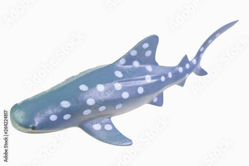 figure toy Whale Shark isolated closeup image.