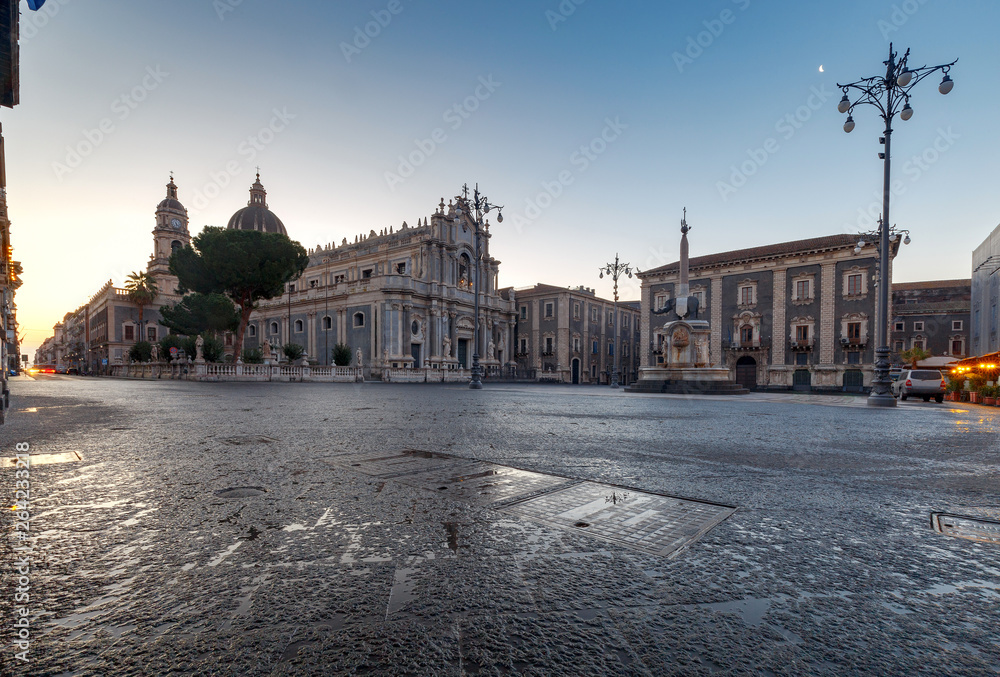 Fototapeta premium Catania. Cathedral of St. Agatha.