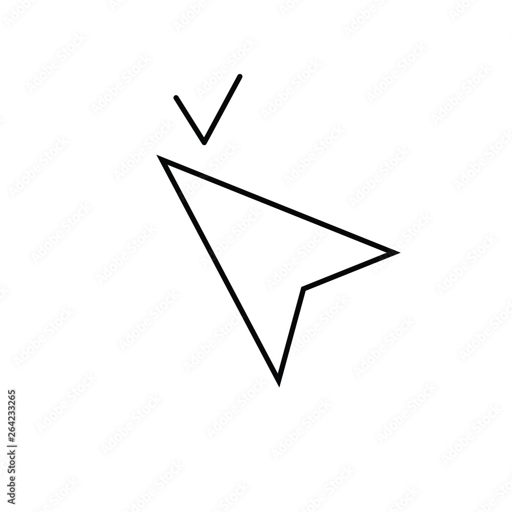Cursor check mark outline icon Cursor check mark outline icon