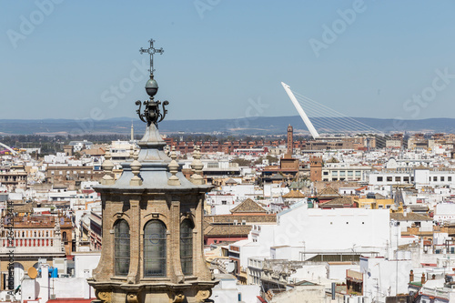 Obraz na płótnie View of Seville City w salonie