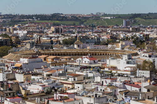 Obraz na płótnie View of Seville City w salonie