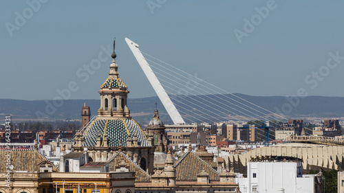 Obraz na płótnie View of Seville City w salonie