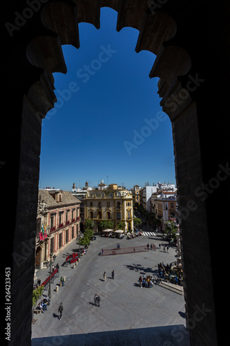 Obraz na płótnie View of Seville City w salonie