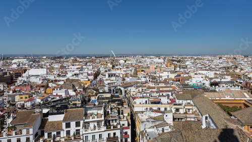 Obraz na płótnie View of Seville City w salonie