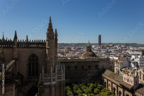 Obraz na płótnie View of Seville City w salonie