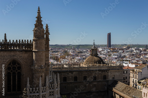 Obraz na płótnie View of Seville City w salonie