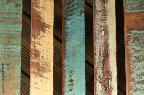 Wallpaper Mural painted blue wood Torontodigital.ca