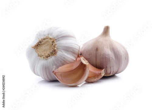 Garlic isolated on white background