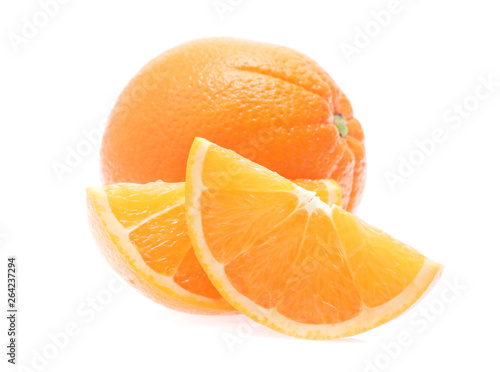 Orange fruit  isolated on white background