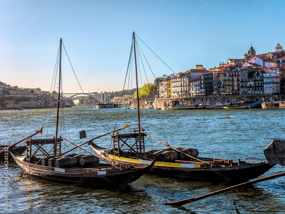 Harbour with boats - Porto, Portugal
