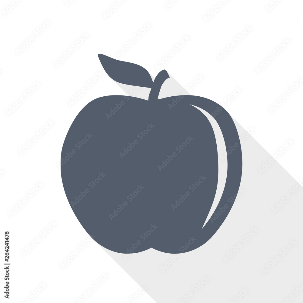 fresh apple icon, fruit sign, flat design vector illustration fresh apple icon, fruit sign, flat design vector illustration