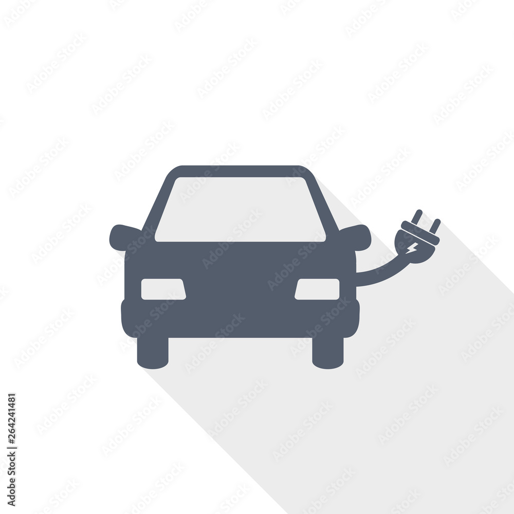 Obraz premium Electric car vector icon