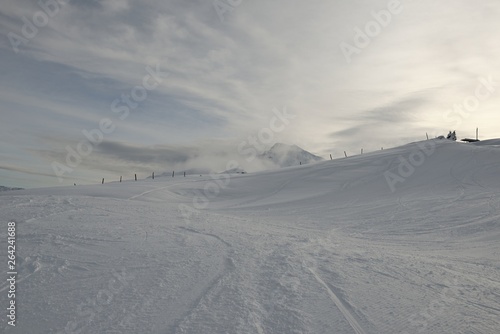 Racines-Jaufen ski center, Trentino, Italy, winter Dolomiten Alps