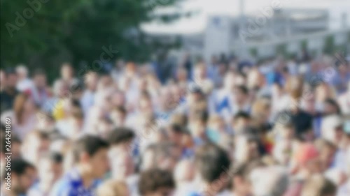 Wallpaper Mural Large Anonymous Crowd Walking on the Street Torontodigital.ca