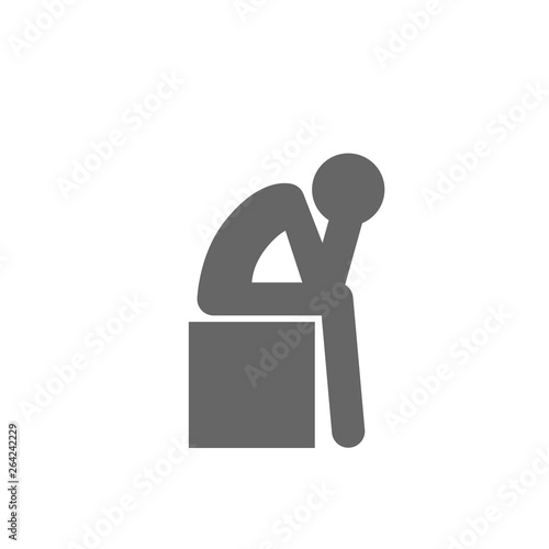Depression Icon Symbol.