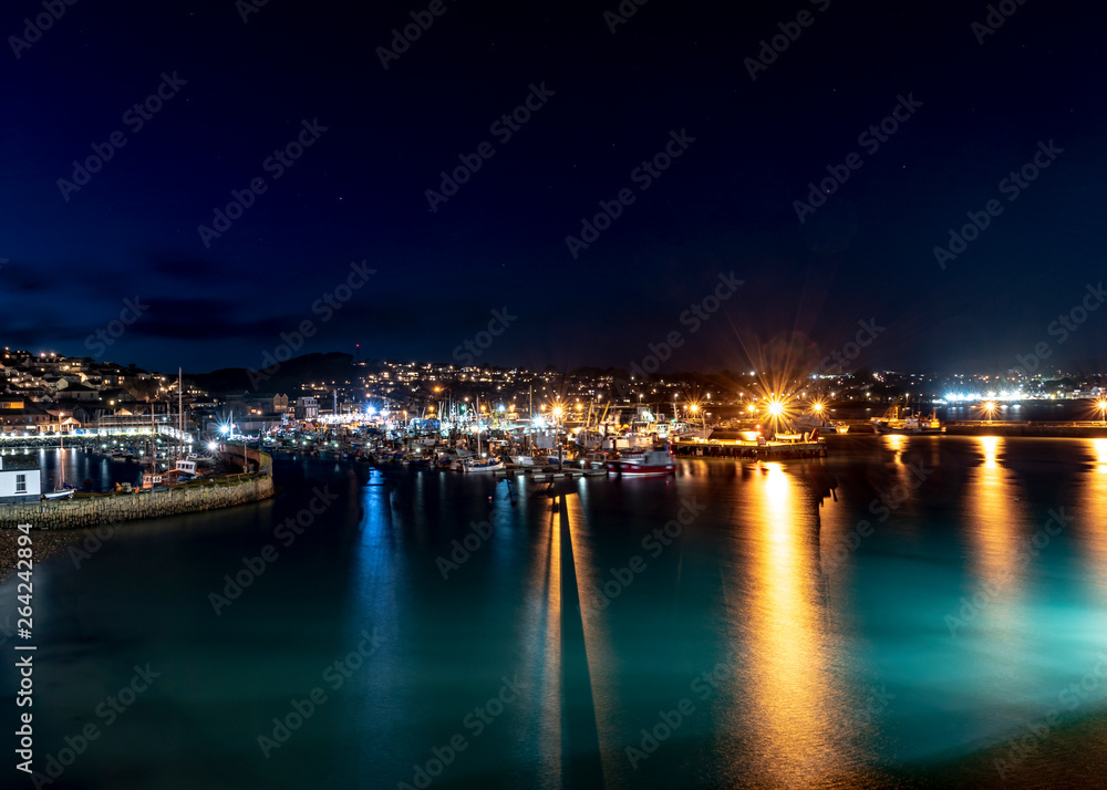 Newlyn Harbour at Night