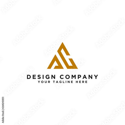 AC letters Initial icon / Monogram.- Inspiring vector logo design - Vector