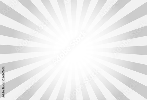 vector of grey sun burst ray background with blank copy space