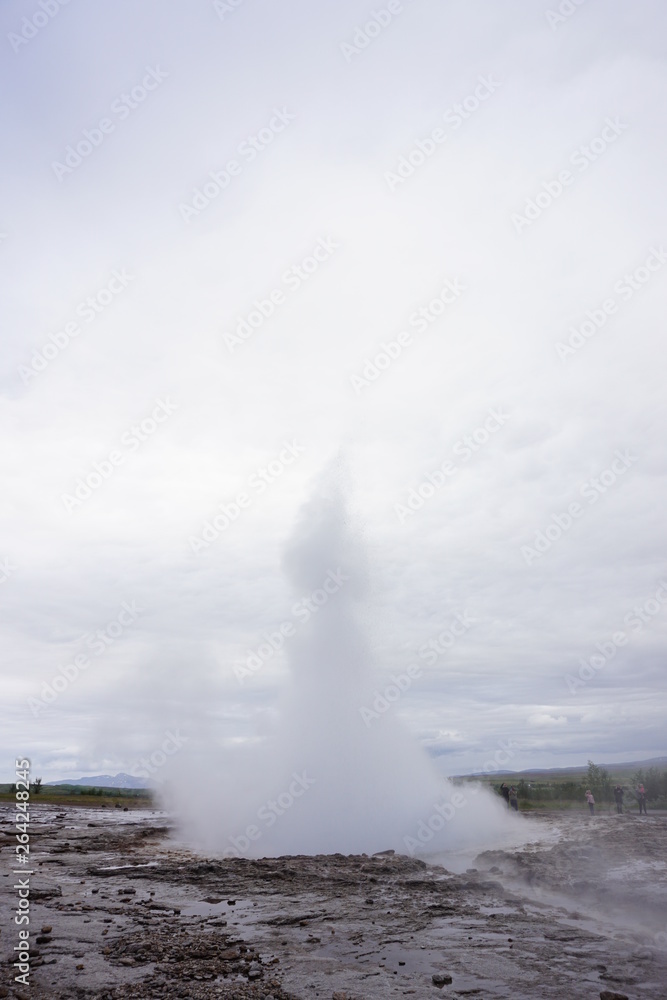 Strokkur geyser on iceland