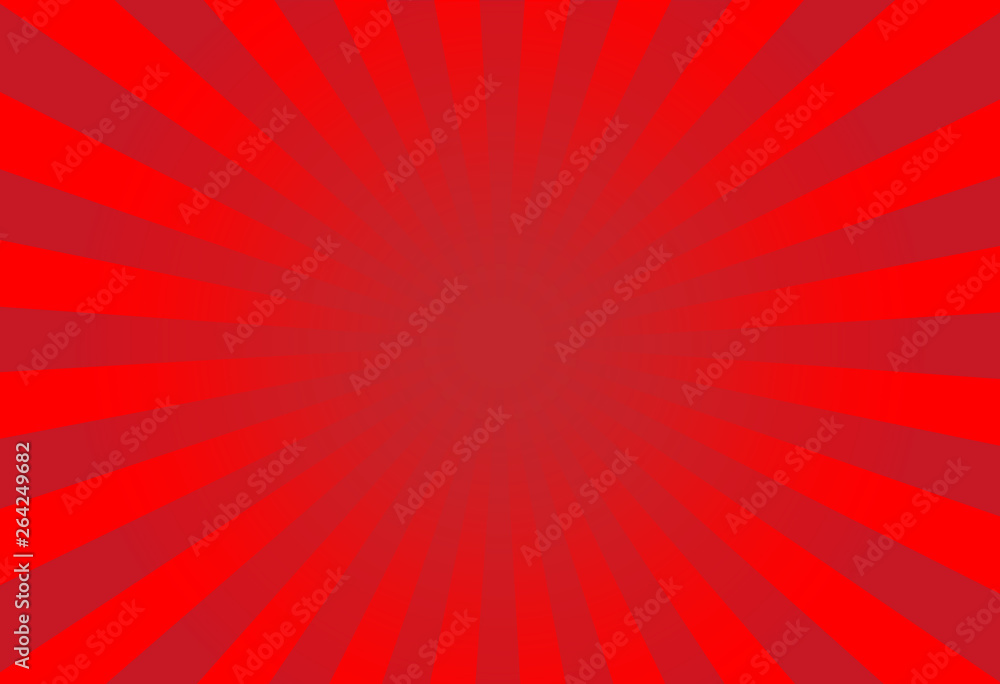 vector of red sun burst ray background with blank copy space - obrazy, fototapety, plakaty 