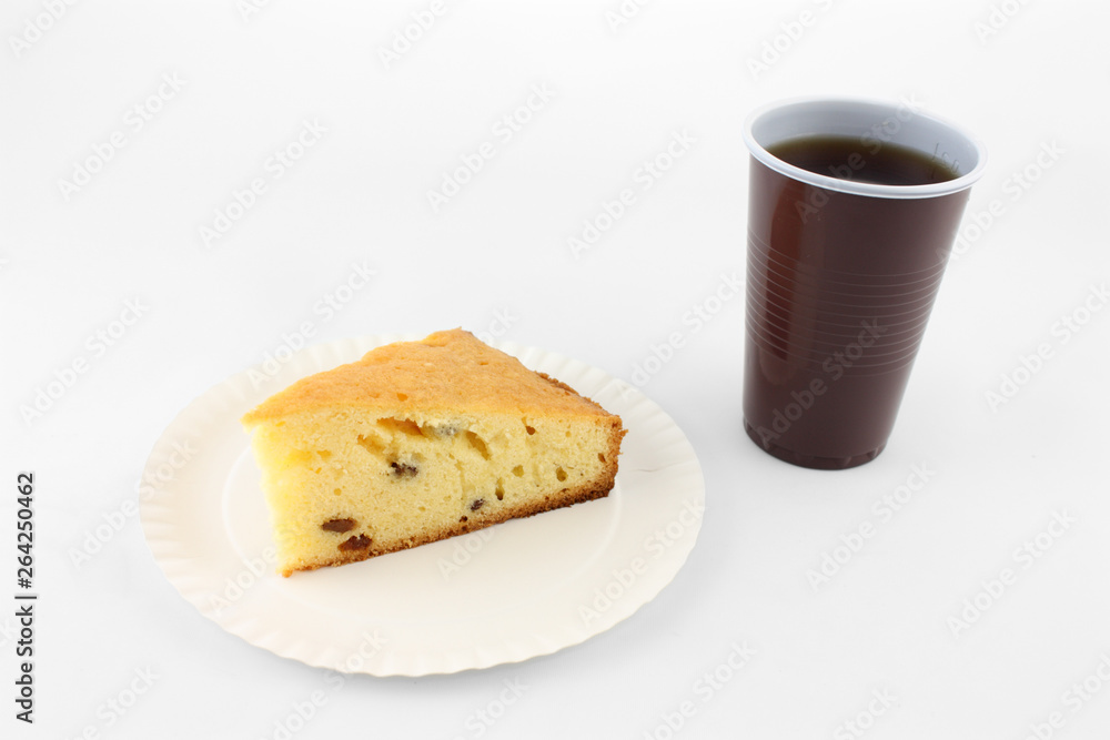 piece of cake with cup of coffee piece of cake with cup of coffee