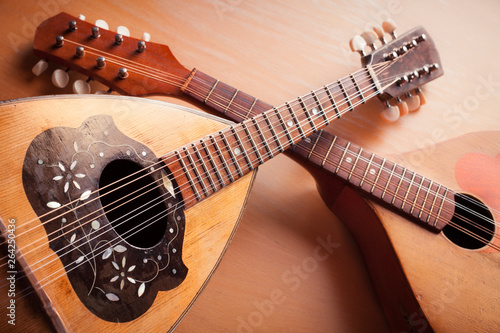 Two old mandolins