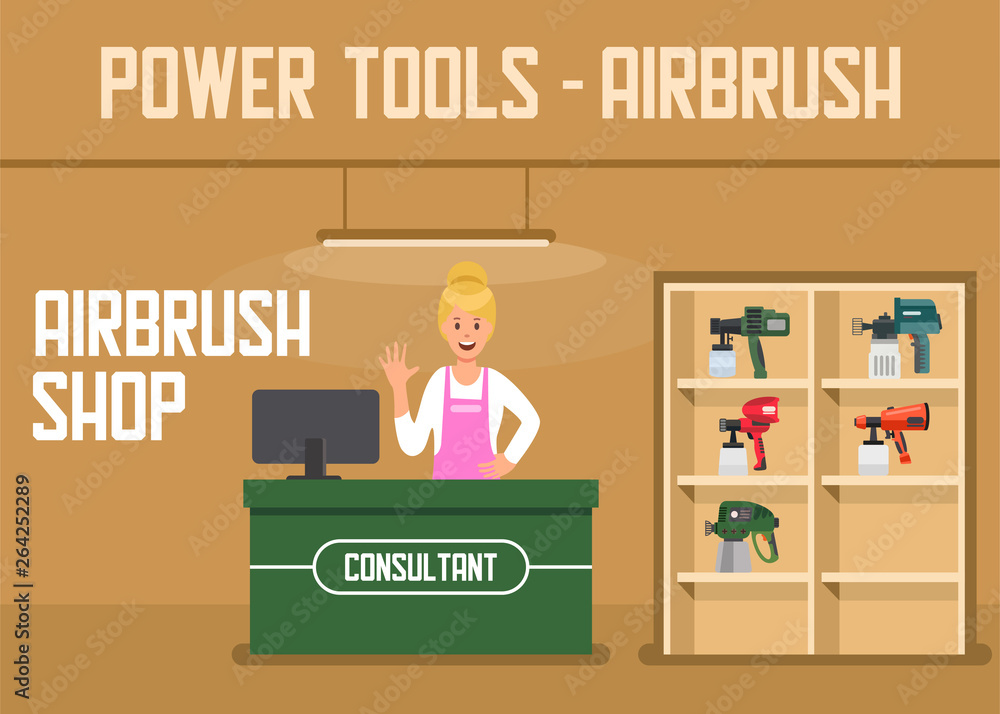 Airbrush Power Tools Online Shop Service Banner Airbrush Power Tools Online Shop Service Banner