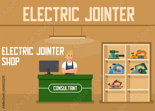 Electric Jointer Shop Online Order Service Banner
