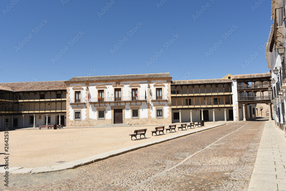 Main Square of Tembleque,Toledo province, Castile-La Mancha, Spain