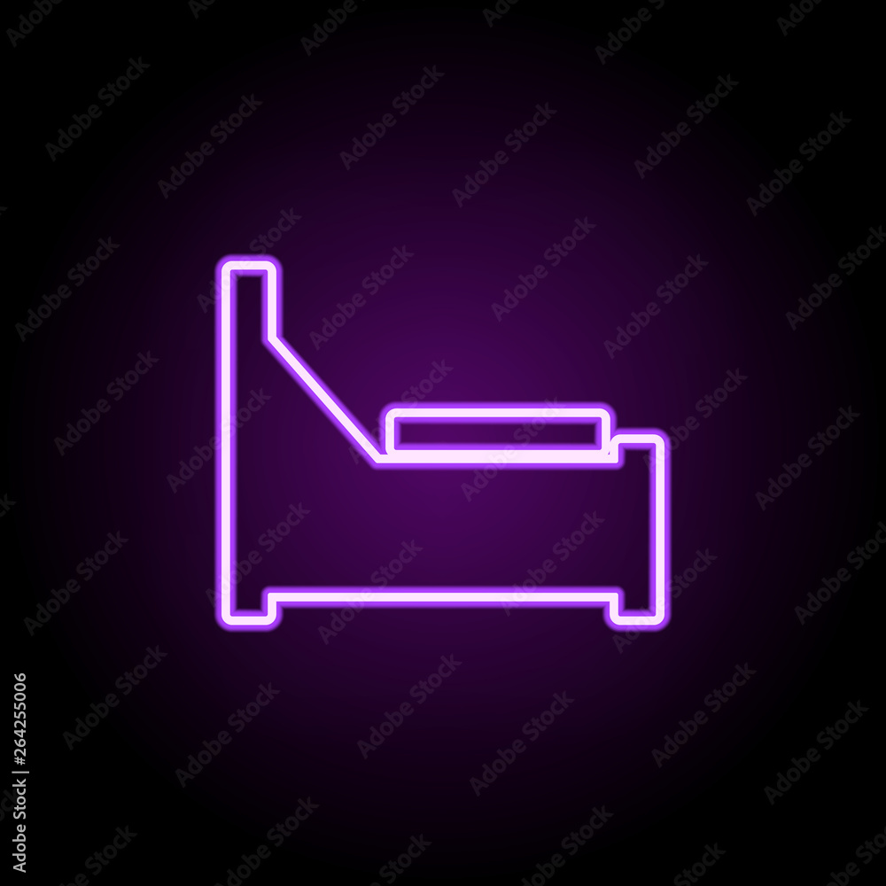 bed neon icon. Elements of Furniture set. Simple icon for websites, web design, mobile app, info graphics bed neon icon. Elements of Furniture set. Simple icon for websites, web design, mobile app, info graphics
