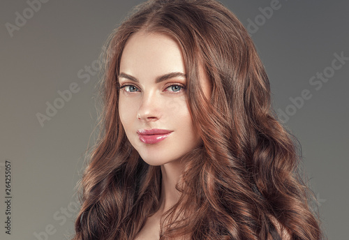 Beauty skin care woman natural makeup female model closeup 