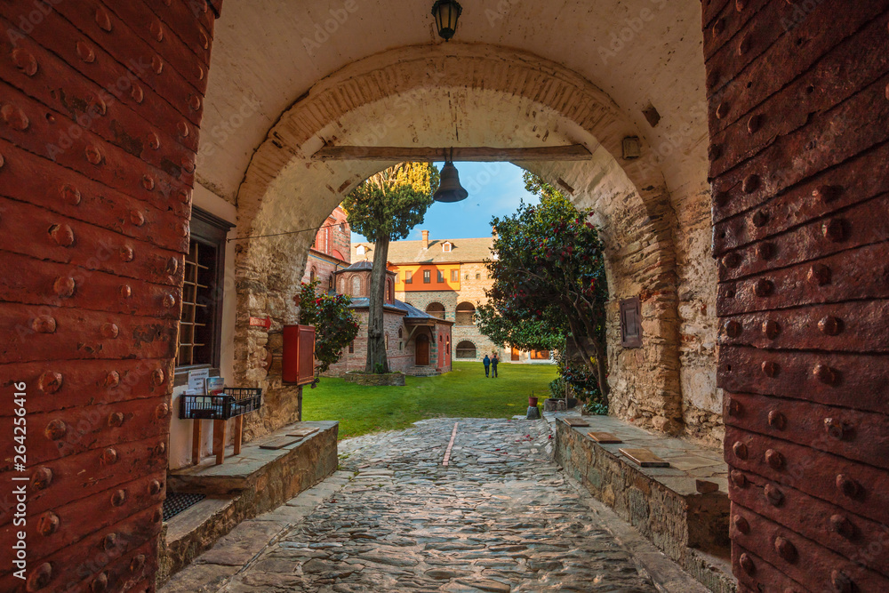 Papier peint Philotheou monastery on the Mount Athos