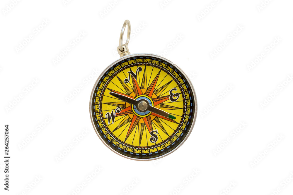 compass travel, white background, isolated