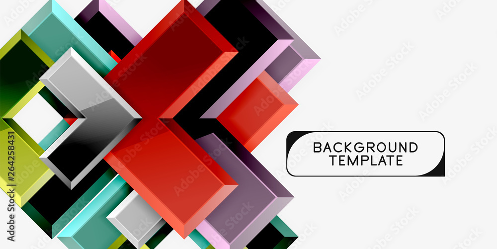 Glossy arrows geometric background Glossy arrows geometric background