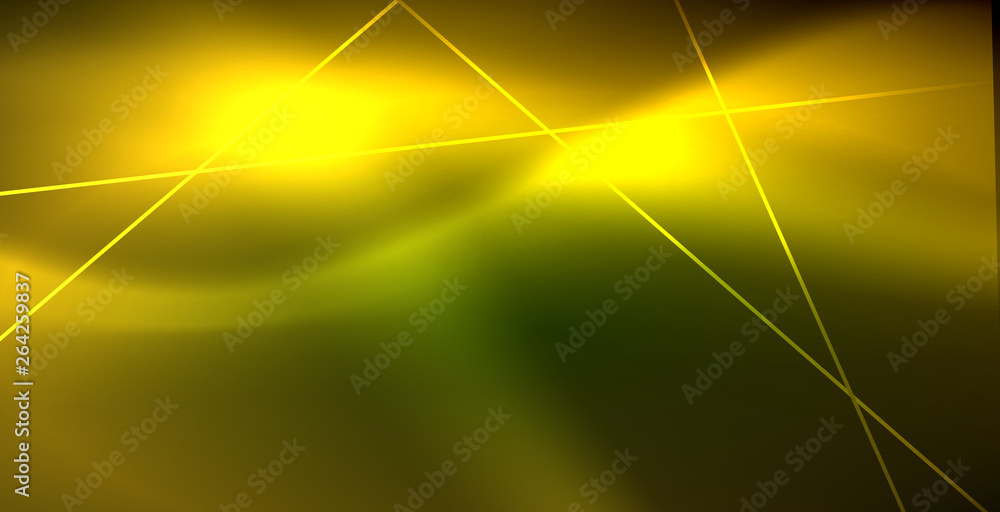 Neon glowing wave, magic energy and light motion background Neon glowing wave, magic energy and light motion background