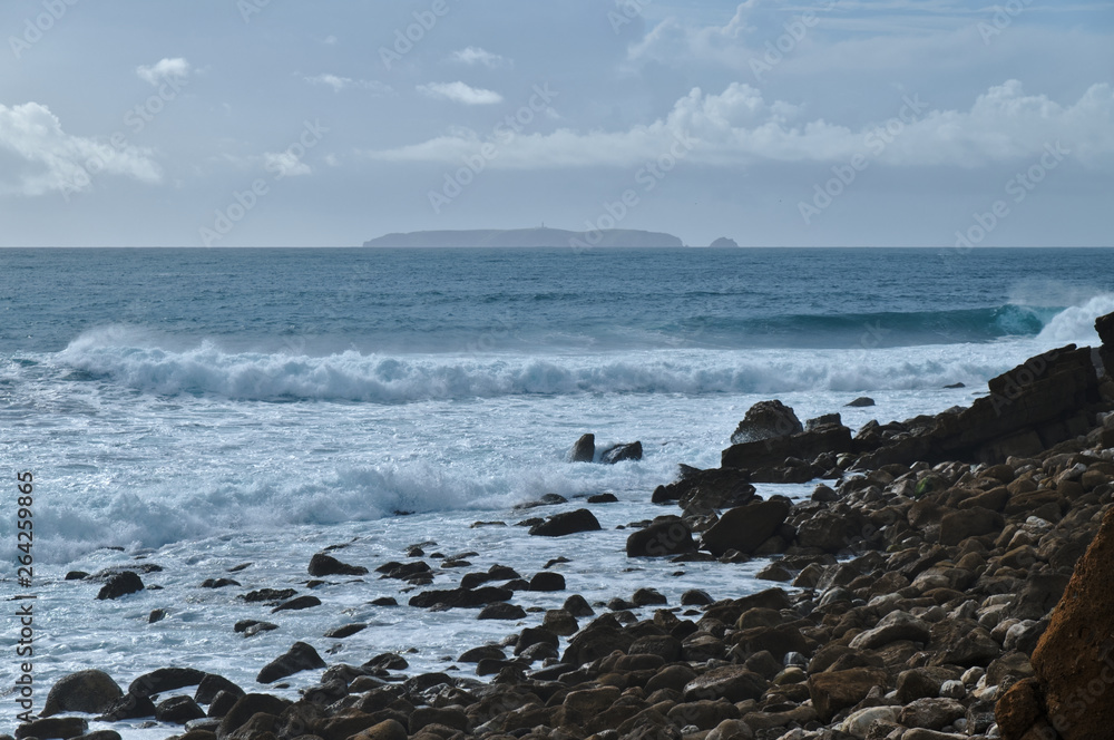 Berlengas island, rocks and sea in Peniche. Portugal Berlengas island, rocks and sea in Peniche. Portugal