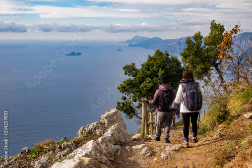 Italy, Campania, Praiano, Agerola Sentiero degli Dei