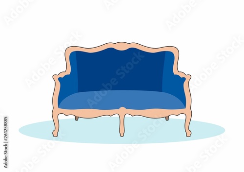 Blue sofa