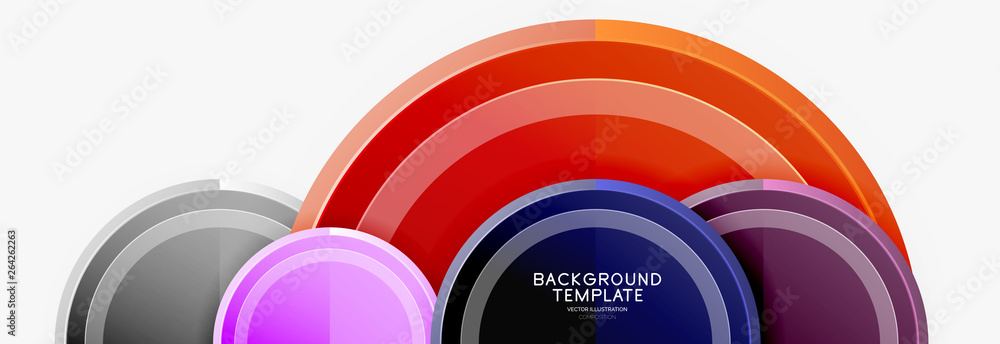 Circular pattern, abstract circles composition Circular pattern, abstract circles composition