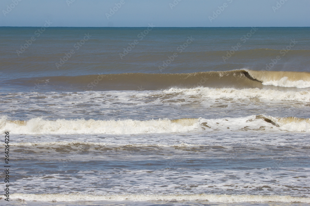 Fototapeta premium Beautiful city of necochea in Argentina, 400 kilometers from the capital of this country With more than 80 thousand people, extensive beaches and a beautiful park.