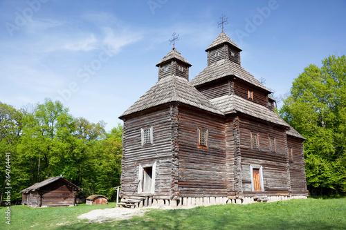 Ethnographic Museum of architecture and life in Pirogovo, Kiev. Church of 1784 photo
